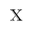 X